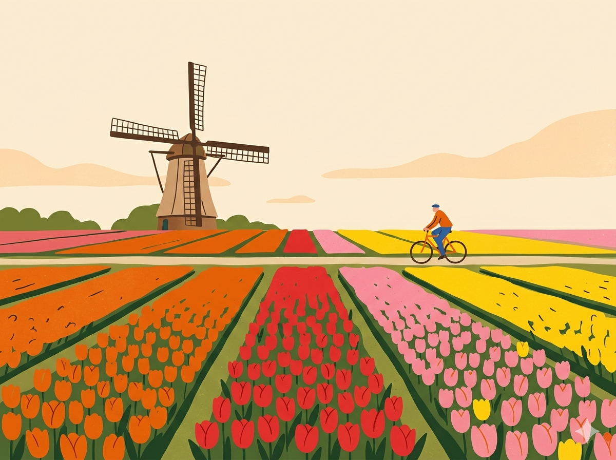 Tulpenvelden Nederland